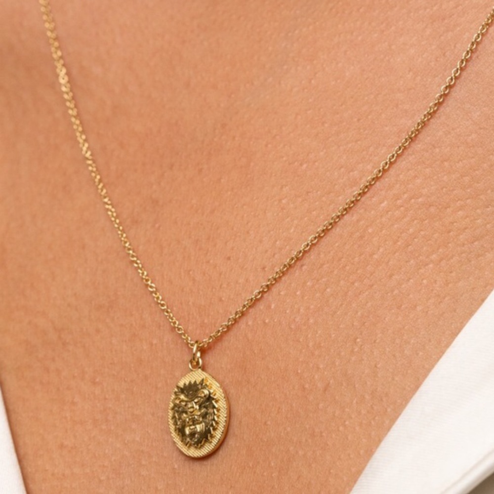 Mejuri 18k gold STRENGTH necklace